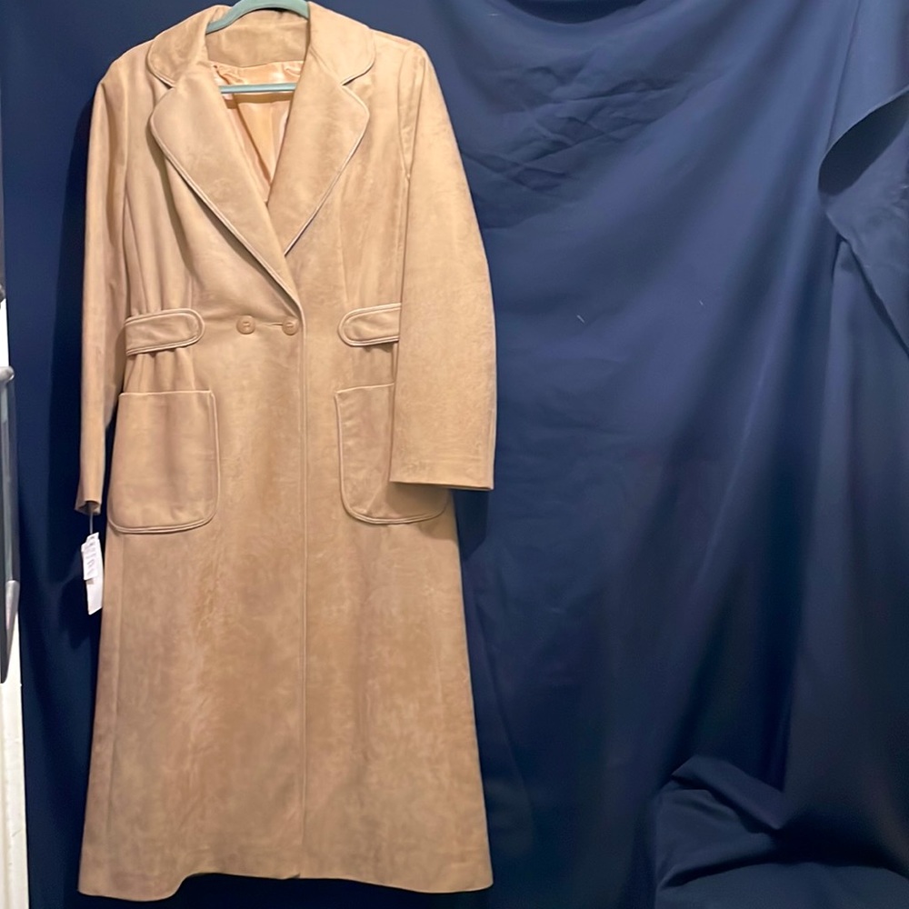 Youthcraft faux suede women’s trench coat